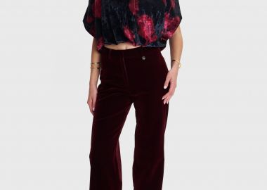 Μπλούζα φλοράλ βελούδινη - 5206179097727 -  - 