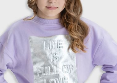 Μπλούζα φούτερ - ΒΙΟΛΕΤΙ 16-125209-5 - energiers - 