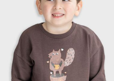 Μπλούζα φούτερ - ΚΑΦΕ 12-125106-5 - energiers - 