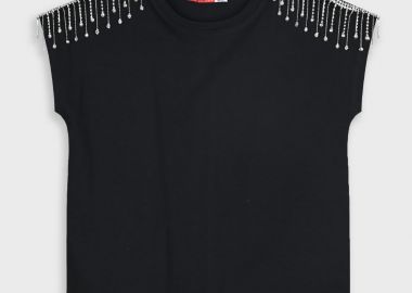 Μπλούζα για κορίτσι - ΜΑΥΡΟ 16-225226-5 - energiers - 