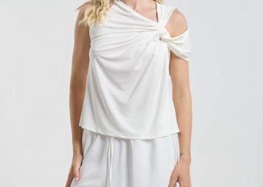 Μπλούζα Kellys Ασύμμετρη Με Draped Σχέδιο -  - 