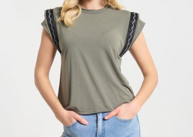 Μπλούζα Kellys Με Διακοσμητική Τρέσα Στα Μανίκια -  - 