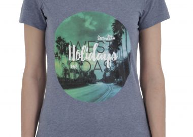 Μπλούζα Κοντομάνικη 2nd Skin Holidays Coast SSL357-04117-DENIMEL Γυναικείο - 2nd Skin - 