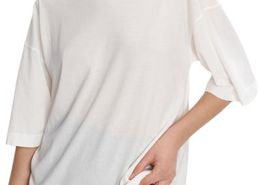 Μπλούζα Κοντομάνικη Ale Με Άνοιγμα Πίσω 81039126-OFF WHITE Γυναικείο - Ale - 