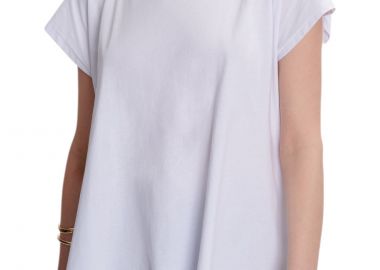 Μπλούζα Κοντομάνικη Ale Με Άνοιγμα Στην Πλάτη 8921258-WHITE Γυναικείο - Ale - 