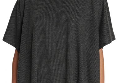 Μπλούζα Κοντομάνικη Ale Με Φαρδιά Μανίκια 8921554-GREY Γυναικείο - Ale - 