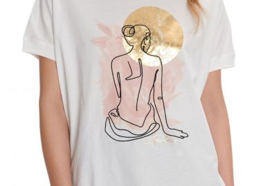 Μπλούζα Κοντομάνικη Ale Με Στάμπα 8920747-OFF WHITE Γυναικείο - Ale - 