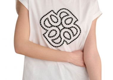 Μπλούζα Κοντομάνικη Attrattivo Με Τύπωμα 9921304-WHITE Γυναικείο - Attrattivo - 