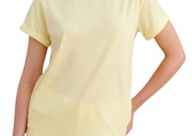 Μπλούζα Κοντομάνικη Attrattivo Μονόχρωμη 9908970D-YELLOW Γυναικείο - Attrattivo - 