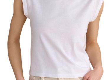 Μπλούζα Κοντομάνικη Attrattivo Μονόχρωμη 9920917-WHITE Γυναικείο - Attrattivo - 