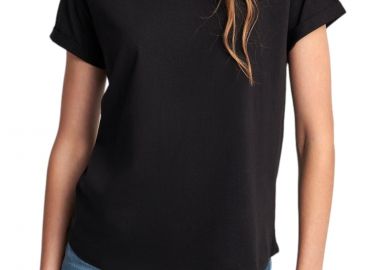 Μπλούζα Κοντομάνικη Attrattivo Στρογγυλή Λαιμόκοψη 9908970-BLACK Γυναικείο - Attrattivo - 