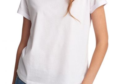 Μπλούζα Κοντομάνικη Attrattivo Στρογγυλή Λαιμόκοψη 9908970-WHITE Γυναικείο - Attrattivo - 