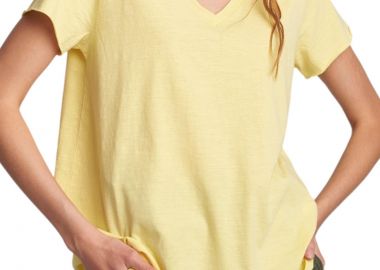 Μπλούζα Κοντομάνικη Attrattivo V-Neck 9904391H-YELLOW Γυναικείο - Attrattivo - 