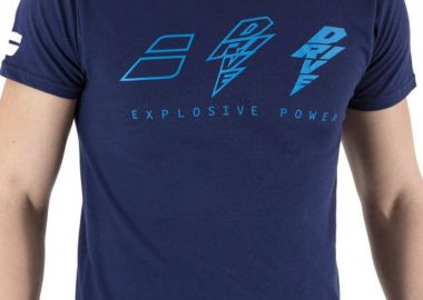 Μπλούζα Κοντομάνικη Babolat Drive Cotton Core 4US21441X-4086 Ανδρικό - Babolat - 