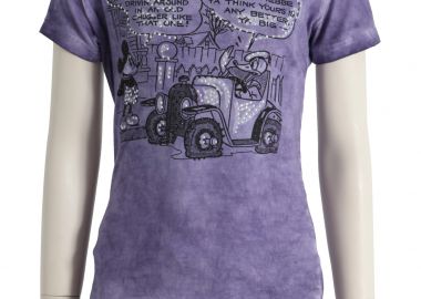 Μπλούζα Κοντομάνικη Disney Mickey Donald Print NDGT2350-PURPLE Κορίτσι - Disney - 