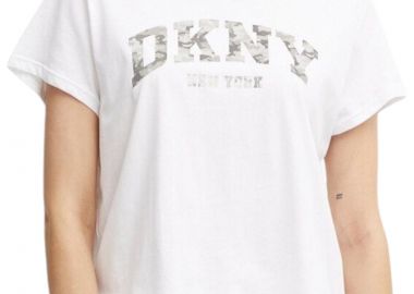Μπλούζα Κοντομάνικη DKNY Camo Printed Logo DP4T9991-WHT-WHITE Γυναικείο - DKNY - 