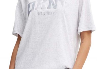 Μπλούζα Κοντομάνικη DKNY Logo DP4T9812-OHR-OPTIC HTHR Γυναικείο - DKNY - 