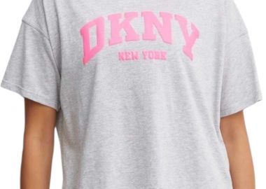 Μπλούζα Κοντομάνικη DKNY Logo DP4T9945-PLG-PEARL HGR Γυναικείο - DKNY - 