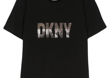 Μπλούζα Κοντομάνικη DKNY Logo Με Στρας P4DHJWNA-BLK-BLACK Γυναικείο - DKNY - 