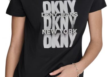 Μπλούζα Κοντομάνικη DKNY Logo Print DJ4T1170-BKV Γυναικείο - DKNY - 