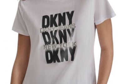 Μπλούζα Κοντομάνικη DKNY Logo Print DJ4T1170-WBV Γυναικείο - DKNY - 