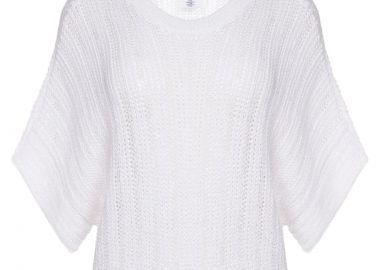 Μπλούζα Κοντομάνικη DKNY Με Ιδιαίτερη Πλέξη P3ASBJ04-WHT Γυναικείο - DKNY - 