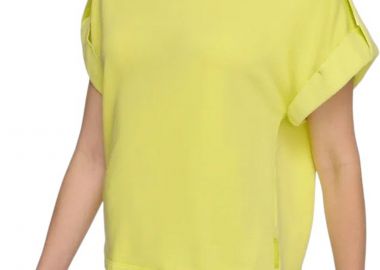 Μπλούζα Κοντομάνικη DKNY Με Kούμπωμα Στα Μανίκια E3KH0VPN-FY9 Γυναικείο - DKNY - 