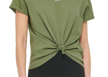 Μπλούζα Κοντομάνικη DKNY Sport Logo Με Κόμπο DP1T8521-AGN Γυναικείο - DKNY - 