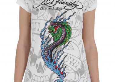 Μπλούζα Κοντομάνικη Ed Hardy Flaming Cobra A9W8FSES-WHITE-White Γυναικείο - Ed Hardy - 