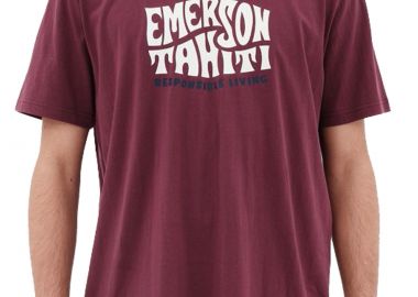 Μπλούζα Κοντομάνικη Emerson Με Λογότυπο 221.EM33.07-WINE Ανδρικό - Emerson - 