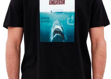 Μπλούζα Κοντομάνικη Emerson Με Τύπωμα Reduce Plastic 221.EM33.51-BLACK Ανδρικό - Emerson - 