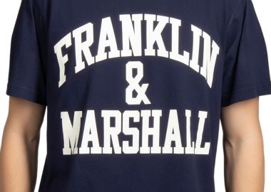 Μπλούζα Κοντομάνικη Franklin & Marshall Front Logo JM3011.000.1009P01-219 Ανδρικό - Franklin & Marshall - 