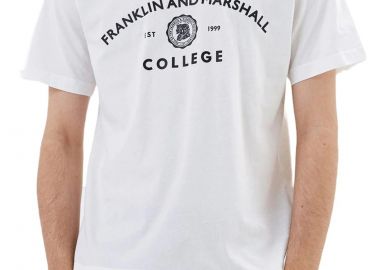 Μπλούζα Κοντομάνικη Franklin & Marshall Front Logo Print JM3188.000.1012P01-011 Ανδρικό - Franklin & Marshall - 