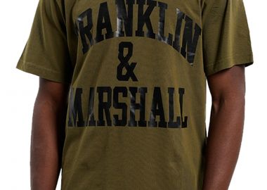 Μπλούζα Κοντομάνικη Franklin & Marshall Logo JM3011.000.1000P01-119 Ανδρικό - Franklin & Marshall - 