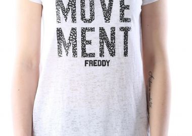 Μπλούζα Κοντομάνικη Freddy Animal Print Lettering S7WCT1-W0 Γυναικείο - Freddy - 