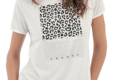 Μπλούζα Κοντομάνικη Freddy Leopard Print S0WSLT3-W69 Γυναικείο - Freddy - 