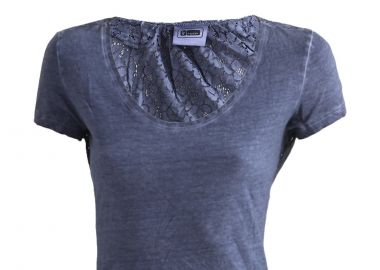 Μπλούζα Κοντομάνικη Freddy Mε Δαντελένια Πλάτη S8-AC-WT243L03N01-B43CD0 Γυναικείο - Freddy - 