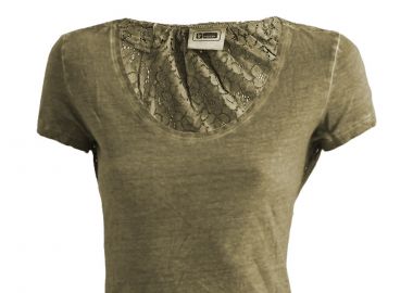 Μπλούζα Κοντομάνικη Freddy Mε Δαντελένια Πλάτη S8-AC-WT243L03N01-G73CD0 Γυναικείο - Freddy - 