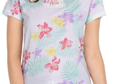 Μπλούζα Κοντομάνικη Freddy Με Φλοράλ Μοτίβο S0WTRT3-FLO6 Γυναικείο - Freddy - 