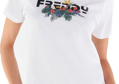 Μπλούζα Κοντομάνικη Freddy Με Φλοράλ Τύπωμα S2WTEET2-W Γυναικείο - Freddy - 