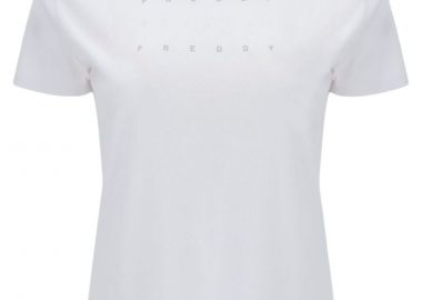 Μπλούζα Κοντομάνικη Freddy Με Glitter Λογότυπο F0WBCT3-W Γυναικείο - Freddy - 