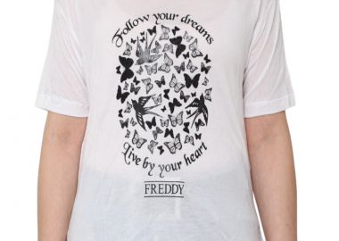 Μπλούζα Κοντομάνικη Freddy Με Ιδιαίτερο Τύπωμα S7WLRT1-W0 Γυναικείο - Freddy - 