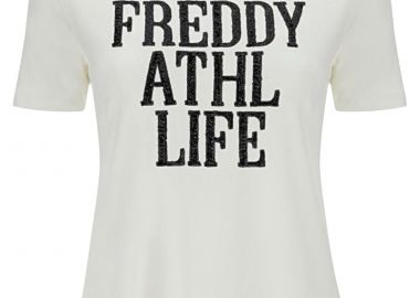 Μπλούζα Κοντομάνικη Freddy Με Παγιέτες Στο Στήθος F0WALT1-W102 Γυναικείο - Freddy - 