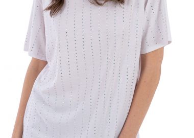 Μπλούζα Κοντομάνικη Freddy Mε Στρας S0WFNT1-W Γυναικείο - Freddy - 