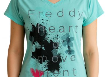 Μπλούζα Κοντομάνικη Freddy Με Τύπωμα TRIM7-D390 Γυναικείο - Freddy - 