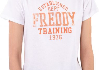 Μπλούζα Κοντομάνικη Freddy S9WCYLT1 Short Sleeve T-Shirt T-SHIRT S9WCYLT1-W- Γυναικείο - Freddy - 