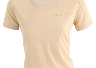 Μπλούζα Κοντομάνικη Freddy Slounge Jersey Lurex F1WSLT4-ZOL Γυναικείο - Freddy - 