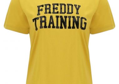 Μπλούζα Κοντομάνικη Freddy Training Με Βελούδινες Λεπτομέρειες F0WTRT1-Y61 Γυναικείο - Freddy - 
