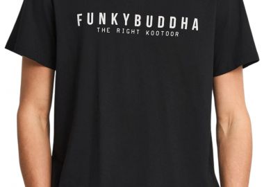 Μπλούζα Κοντομάνικη Funky Buddha Με Τύπωμα FBM013-011-04-BLACK Ανδρικό - Funky Buddha - 