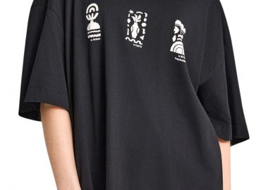 Μπλούζα Κοντομάνικη Funky Buddha Με Τύπωμα Στην Πλάτη FBL013-126-04-BLACK Γυναικείο - Funky Buddha - 